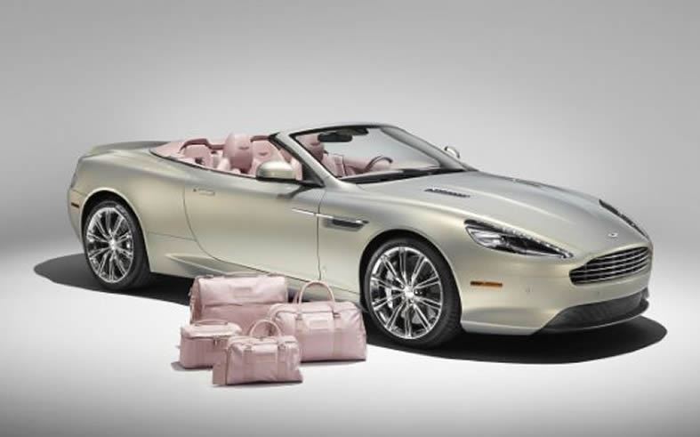 This is the Aston Martin DB9 with pink interior