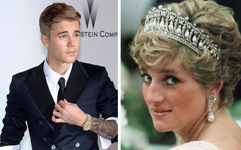 Justin Bieber compares himself to Princess Diana after car crash